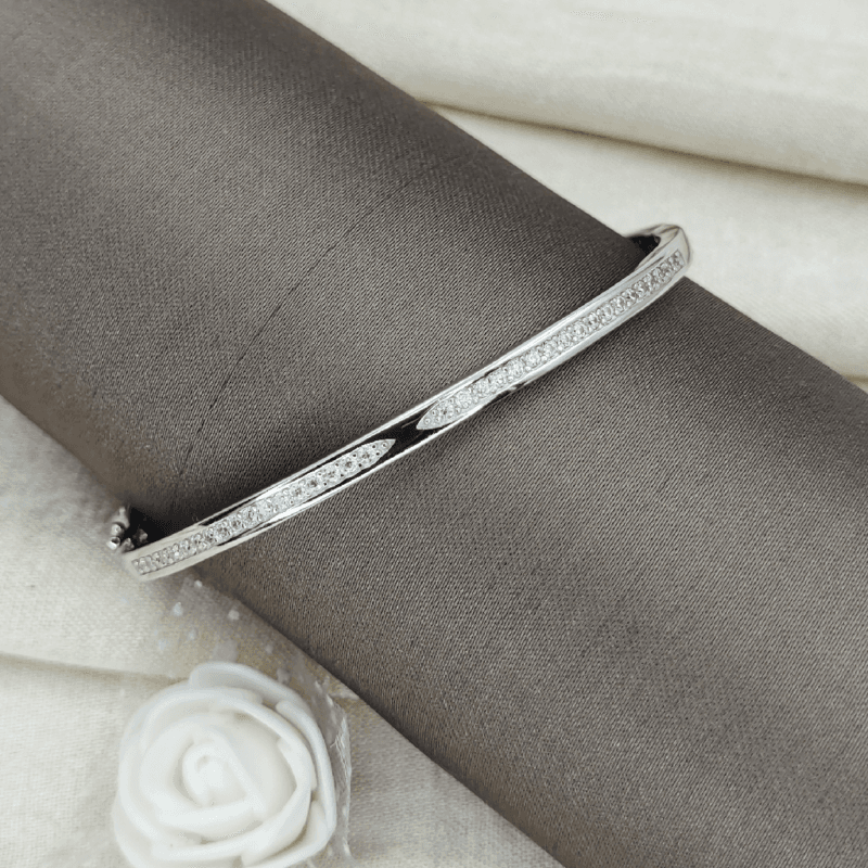 Line Cross 925 Silver Bracelet